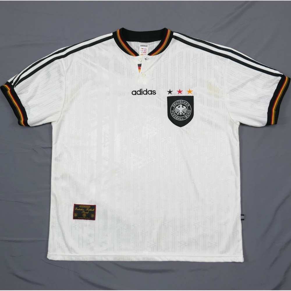 VTG 96-97 Adidas Germany DFB Soccer Jersey Mens XXL Made in England